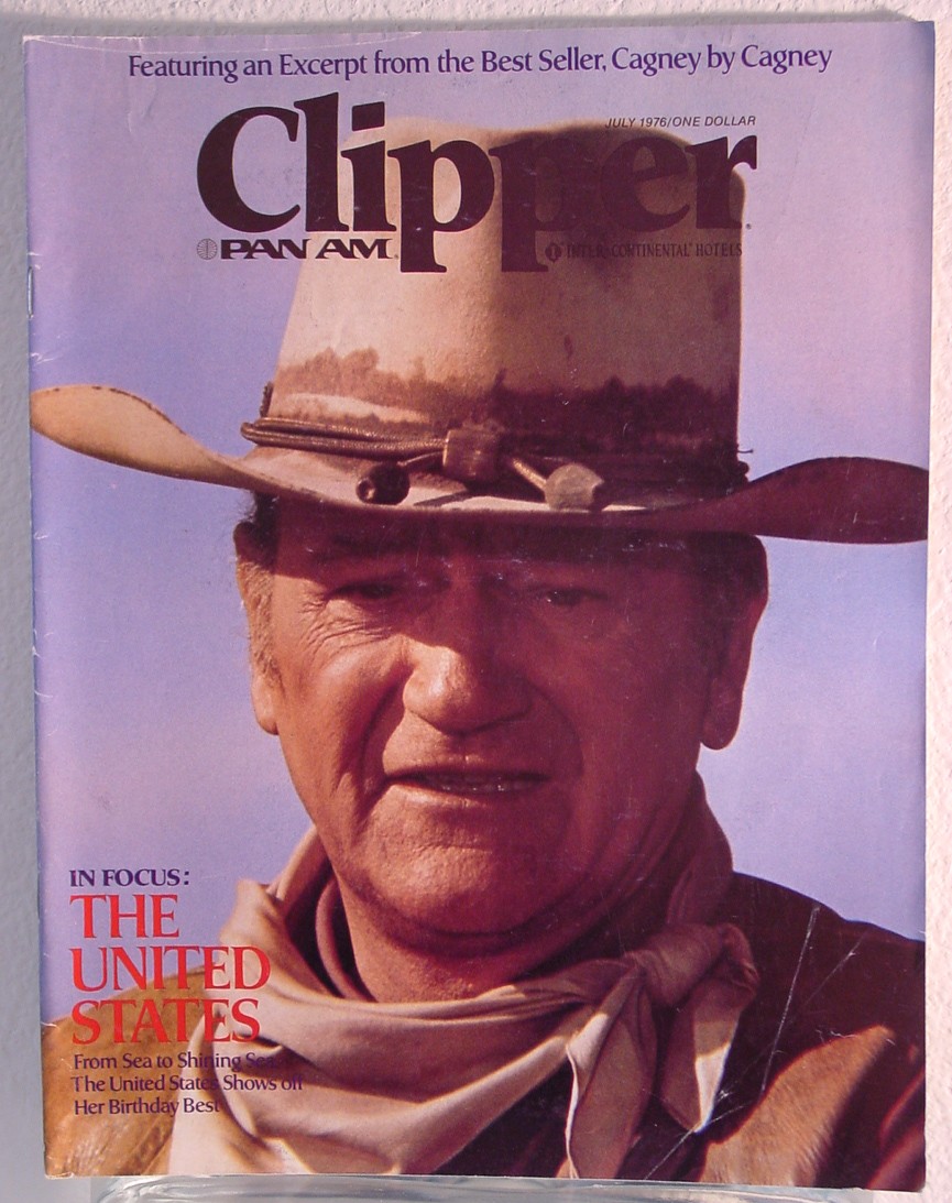 1976 July Clipper in-flight Magazine with a cover story on America.